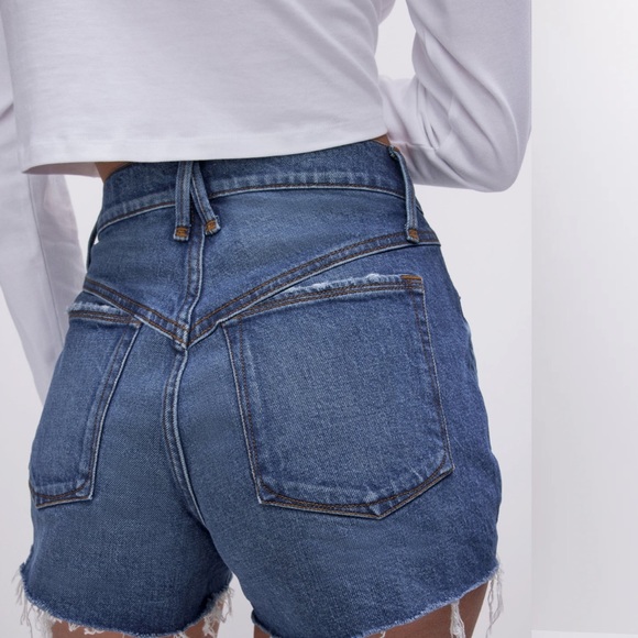 Good American Denim Good ‘90s shorts indigo - Picture 2 of 5